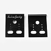 Plastic Earring Display Card X-BCOF-WH0001-02-1