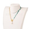 Natural Baroque Pearl Keshi Pearl Pendant Necklaces NJEW-JN03149-5