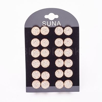 Gifts for Her Valentines Day 925 Sterling Silver Austrian Crystal Rhinestone Ball Stud Earrings for Girl Q286H201-1