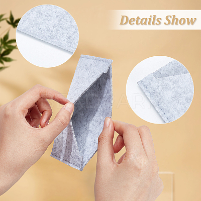 3Pcs 3 Style Wool Felt Envelope Purse Insert Organizer FIND-WR0006-70D-1