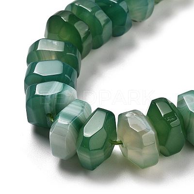 Natural Banded Agate Beads Strands G-K392-A17-1