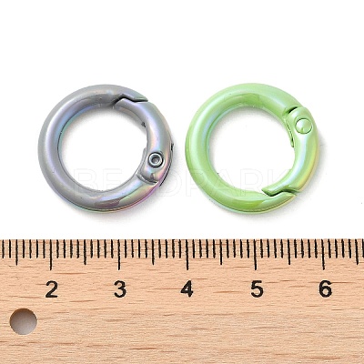 Spray Painted Alloy Spring Gate Ring PALLOY-H131-10-1