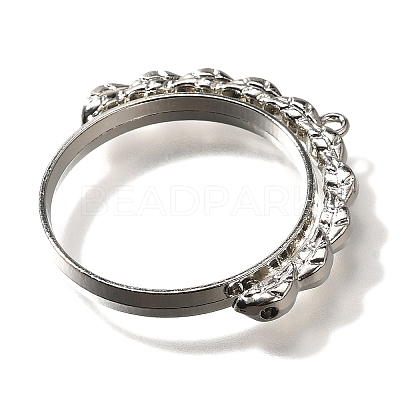 Alloy Open Back Bezel Pendants PALLOY-I223-12P-1