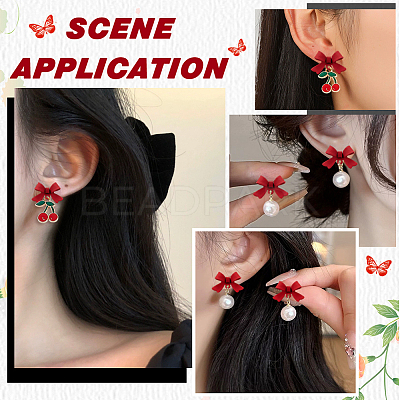 42Pcs Alloy Stud Earring Findings EJEW-ME0001-02B-1