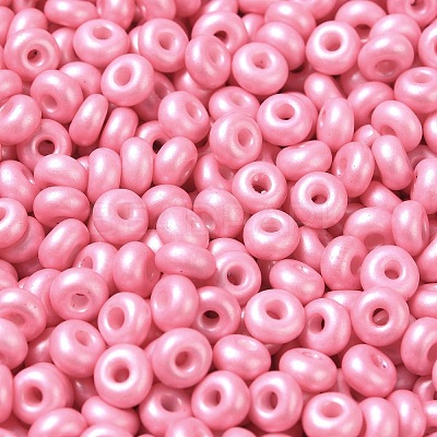 Baking Paint Luster Glass Seed Beads SEED-B001-04A-01-1