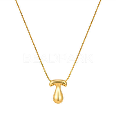 304 Stainless Steel Alphabet Pendant Necklaces for Men and Women GP1122-20-1