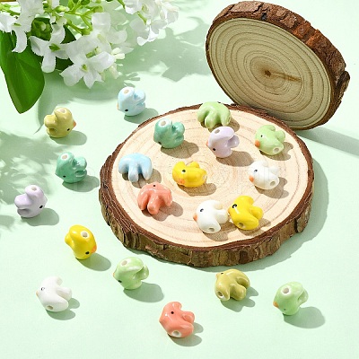 10Pcs Handmade Porcelain Ceramic Beads PORC-YW0001-79-1