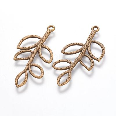 Tibetan Style Alloy Pendants TIBEP-A12-3860-AB-FF-1