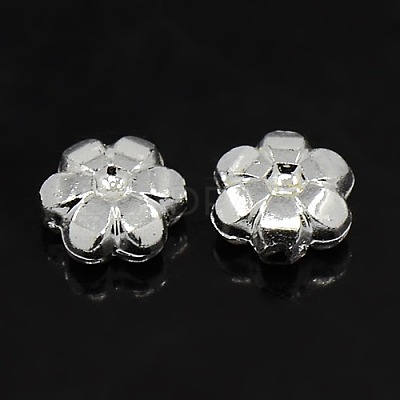 Plating Plastic Acrylic Flower Spacer Beads LS-X-PACR-L004-05S-1