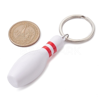 ABS Plastic Sports Ball Theme Pendants Keychains KEYC-JKC00659-04-1