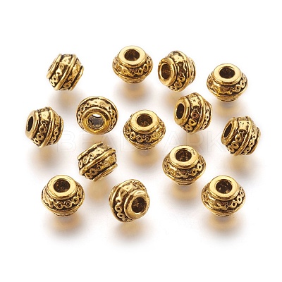 Tibetan Style Spacer Beads GLF0586Y-NF-1