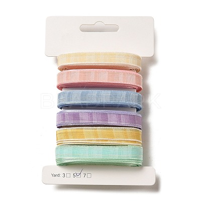 Polyester and Nylon Striped Ribbon Sets DIY-Z029-01S-1