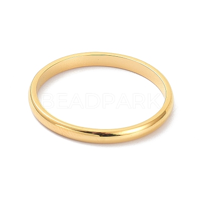2mm Polished Plain Dome Finger Ring for Girl Women LS-RJEW-C012-05B-G-1