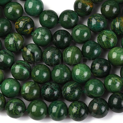 Natural African Jade Beads Strands G-K091-10mm-1