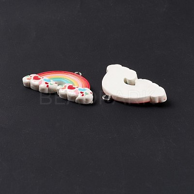 Opaque Resin Pendants RESI-G040-C02-A-1