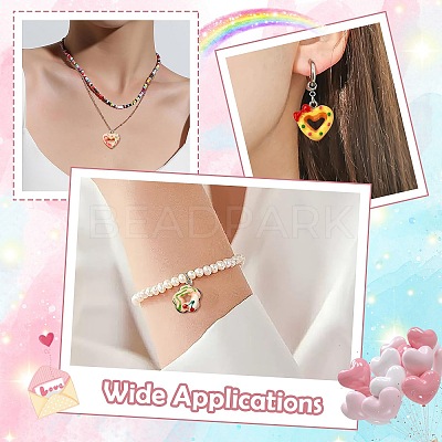 45Pcs 9 Styles Opaque Resin Pendants CRES-CJ0001-78-1