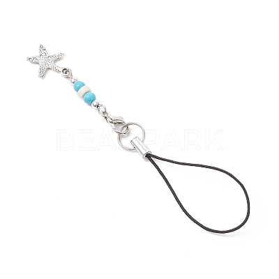 Marine Theme Alloy Mobile Straps HJEW-JM03443-1