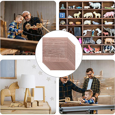 8 Sheets Walnut Wood Sheet DIY-BC0005-38-1