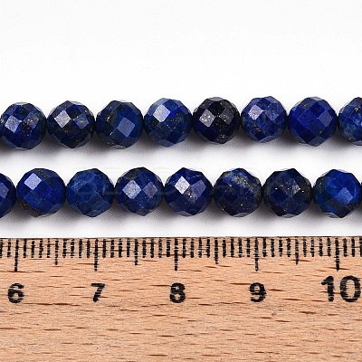 Natural Lapis Lazuli Beads Strands G-S345-6mm-24-1