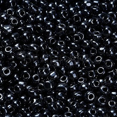 FGB 6/0 Grade A Round Glass Seed Beads SEED-Q008-4mm-F607-1