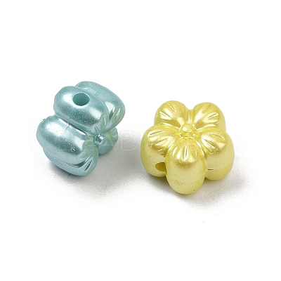 Opaque Acrylic Imitation Pearl Beads OACR-B031-57-1