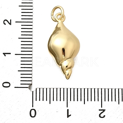 Brass & ABS Imitation Pearl Pendants KK-D339-18G-1