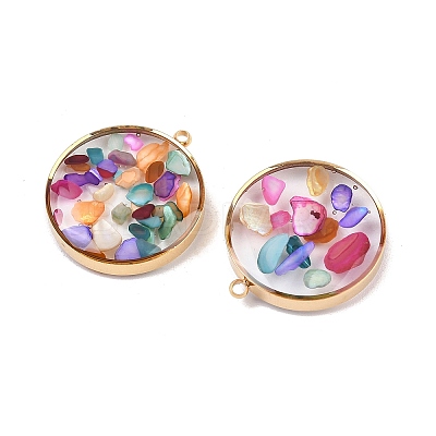 304 Stainless Steel Pendants STAS-C146-04G-02-1