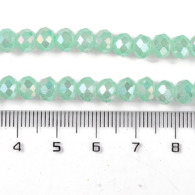 Baking Electroplate Glass Beads Strands LS-DGLA-A039-J6MM-B07-1