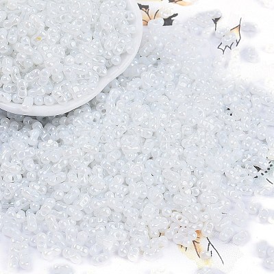 Opaque Colours Luster Glass Seed Beads X1-SEED-K010-04D-1