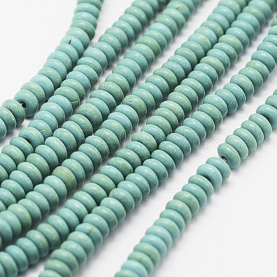Synthetic Turquoise Bead Strands G-P286-05-4mm-01-1