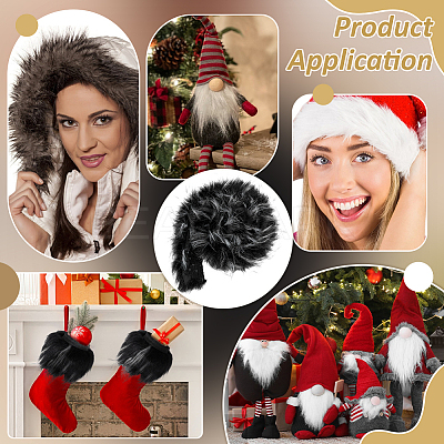 1M Acrylic Fiber Faux Fur Ribbon OCOR-BC0009-20D-1