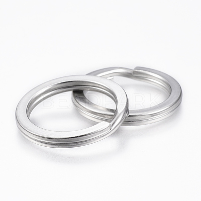 Tarnish Resistant 304 Stainless Steel Split Key Rings STAS-P177-1.6x23mm-P-1