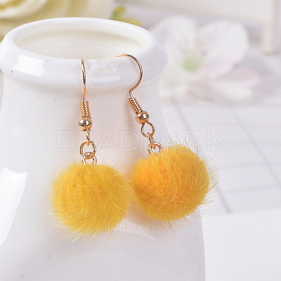 Alloy Polyester Dangle Earrings FS-WG470DC-16-1