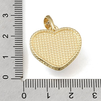 Valentine's Day Brass Pendants KK-E802-39G-1