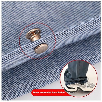 Alloy Pant Hem Fixing Clips MRMJ-P021-02G-1