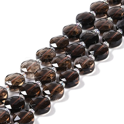 Natural Smoky Quartz Beads Strands G-N342-11-1