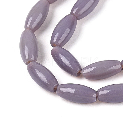 Opaque Glass Beads Strands GLAA-T028-15P-01-1