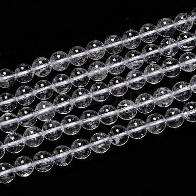 Natural Quartz Crystal Beads Strands G-H236-05A-8mm-1