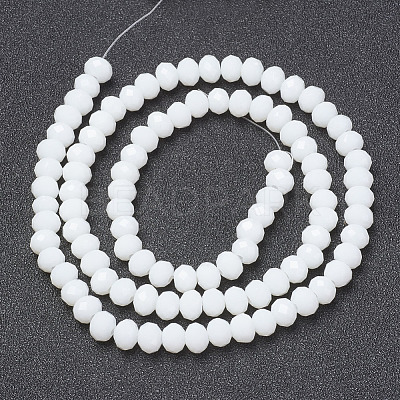 Opaque Solid Color Glass Beads Strands EGLA-A034-P6mm-D-1