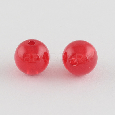 Imitation Jelly Acrylic Beads SACR-R836-10mm-M-1