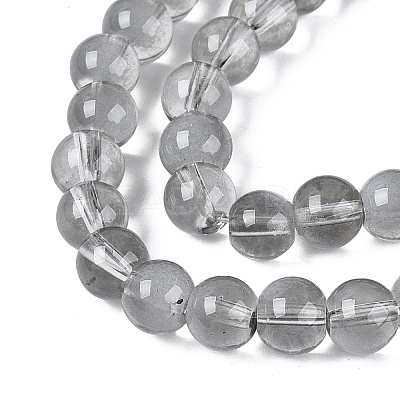 Transparent Glass Imitation Cat Eye Beads Strands GLAA-Q110-01B-02-1