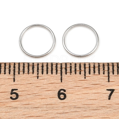 304 Stainless Steel Closed Jump Rings STAS-G393-06P-10-1