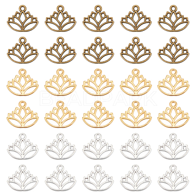 120Pcs 3 Colors Alloy Pendants FIND-UN0002-47-1