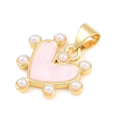 Brass Enamel Pendants LS-KK-B168-01G-04-1