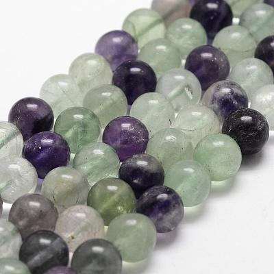 Natural Fluorite Bead Strands G-D840-56-8mm-AB+-1