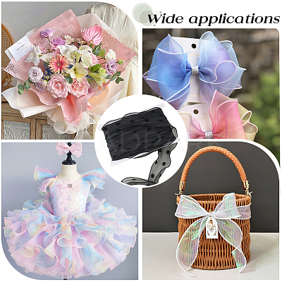 25M Polyester Organza Ribbons SRIB-CY0001-36A-1