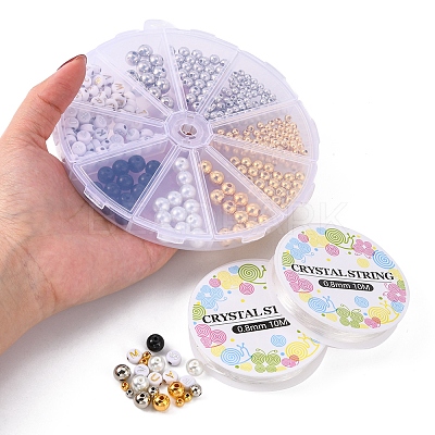DIY Letter Beaded Bracelet Making KIt DIY-YW0006-10-1