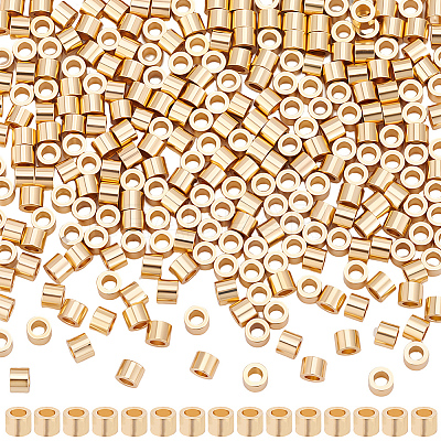 3Bags Brass Crimp Beads KK-BBC0026-10C-1