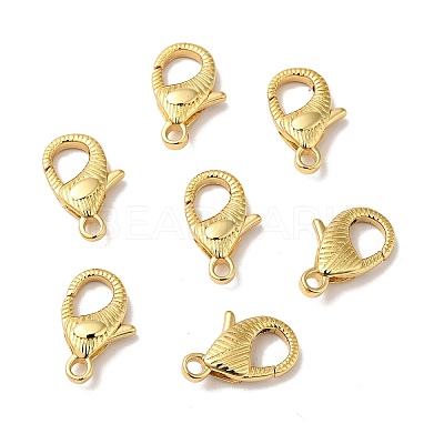 Brass Lobster Claw Clasps KK-J301-19G-1