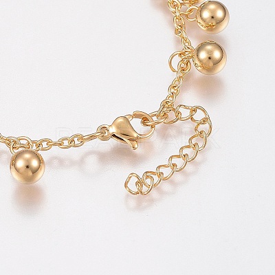 304 Stainless Steel Anklets LS-AJEW-G016-02G-1